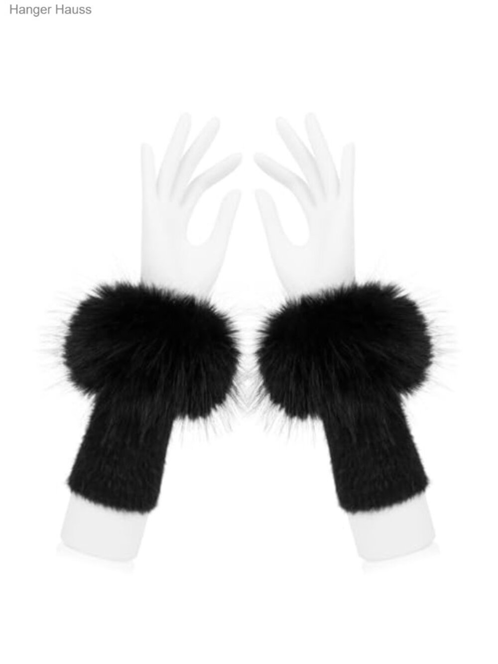Faux Fur Short Wrist Cuffs Fluffy Arm Warmers